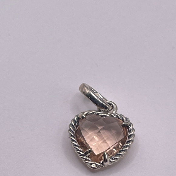 David Yurman Morganite Heart Pendant - Picture 2 of 9